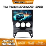 Awesafe autoradio android 13 pour peugeot 3008 / 5008 (2009 - 2016) 2go + 64go avec 9 �cran tactile carplay ...