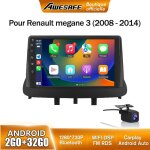 Awesafe autoradio android 13 pour renault megane 3 (2008 - 2014) 2go + 32go avec 9 écran tactile carplay ... Awesafe autoradio android 13 pour renault megane 3 (2008 - 2014) 2go + 32go avec 9 écran tactile carplay ...
