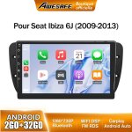 Awesafe autoradio android 13 pour seat ibiza 6j (2009 - 2013) 2go + 32go 9 cran tactile avec carplay ...