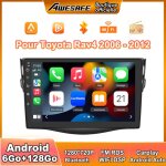 Awesafe autoradio android 13 pour toyota rav4 (2006 - 2012) 6go + 128go avec 9 �cran tactile carplay ...