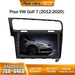 Awesafe autoradio android 13 pour vw golf 7 (2012 - 2020) 2go + 64go 10 cran tactile bluetooth carplay ...