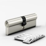 Awmnsrman cylindre serrure 30x30 serrure  cylindre avec 5 cls cylindre de serrure verrouillable des ...