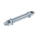 Axe pour roue de brouette 20mm pour ref 760189 - acier galvanis - longueur 150mm - largeur moyeu 90mm ...