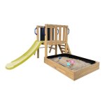 Axi leah aire de jeux mini en bois avec toboggan vert / aire de jeux ext�rieur bac � sable cuisine de ...