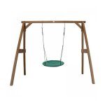 Axi portique en bois fsc marron avec balançoire nid d?oiseau enfant 100 cm summer - balançoire ronde ... Axi portique en bois fsc marron avec balançoire nid d?oiseau enfant 100 cm summer - balançoire ronde ...