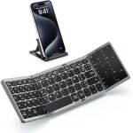 Azerty clavier bluetooth pliable portable clavier sans fil avec pav� tactile et pav� num�rique mini clavier ...