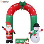 B. livem arche gonflable de nol 2. 4m bonhomme de neige et pre nol lumires led dcoration de nol ...