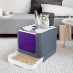B. livem bac � liti�re pour chat avec pelle grand format plateau r�tractable sac d�sodorisant gratuit ...
