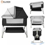 B. livem lit cododo 2 en 1 berceau bébé 0 - 36 mois convertible 6 hauteurs réglables h98 - 110cm noir ... B. livem lit cododo 2 en 1 berceau bébé 0 - 36 mois convertible 6 hauteurs réglables h98 - 110cm noir ...