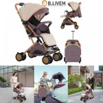 B. livem poussette canne ultra compacte 0 � 48 mois pliable dossier r�glable jusqu� 45kg kaki