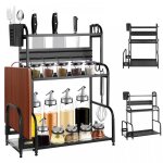 B. livem rangement epices cuisine avec porte ustensiles etagere a epices etagere rangement de cuisine ...