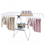 B. livem sechoir  linge pliable tendoir linge interieur pliable en acier inox 2 niveaux seche linge ...
