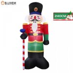 B. livem soldat casse - noisette gonflable de 240 cm dcoration de nol modle gonflable de nol soldat ...