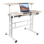 B. livem table dappoint bureau dordinateur assis - debout r�glable en hauteur 2 en 1 poste de travail ...