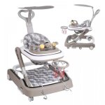 B. livem trotteur 4 en 1 chariot dveil et de marche trotteur - fonction basculante transat avec roulettes ...