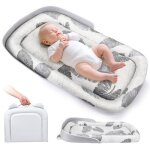 Baby nest nid d�veil et de sommeil pour nouveau - n�s jusqu� 24 mois couchage b�b� respirant et portable ...