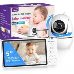 Babyphone camra bb surveillance 5720p lcd camra babyphone 3500mah avec vision nocturne zoom vox communicat ...