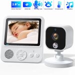 Babyphone vid�o sans fil �cran ips 28 pouces angle de vision de 65 degr�s vision nocturne batterie 1500 ...