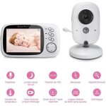 Babyphone vidéo th bébé moniteur 3. 2 lcd couleur - vision nocturne - température - rose Babyphone vidéo th bébé moniteur 3. 2 lcd couleur - vision nocturne - température - rose
