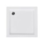 Bac de douche ampay 80 x 80 x 7 cm blanc