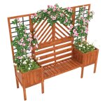 Bacs � fleurs - jardini�re treillis brise vue exterieur grande taille - serre de jardin - avec �tag�res ...