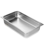 Bac gastronorme - vevor - 139 l - rcipient inox pour bain - marie 08 mm dpaisseur - fours  convection ...