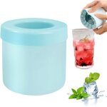 Bac  glaons - 60 petits gobelets  glaons cylindriques en silicone faciles  dmouler (bleu - vert) ...