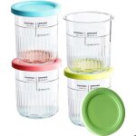 Bac � gla�ons - ninja - nc501 nc500 - 680 ml - lot de 4 - couvercles �tanches