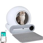 Bac à litière pour chat auto - nettoyant intelligent contrôlé par application capacité spacieuse de 65l ... Bac à litière pour chat auto - nettoyant intelligent contrôlé par application capacité spacieuse de 65l ...