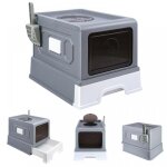 Bac  litire pour chat - mipan - xxl - toilettes pour chat - avec pelle - pour petits moyens et grands ...