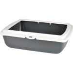 Bac  litire pour chat et rebord ivoire h 46 x l 36 x l 12cm