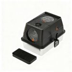 Bac � liti�re ferm� pour chat - couvercle rabattable - 60 x 40 x 39 cm - noir