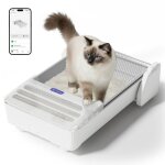 Ubpet robotail c32 xxl bo�te � liti�re ouverte pour chat ? syst�me dauto - nettoyage anti - fuite avec ...