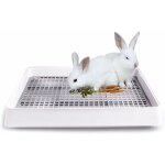 Bac  litire surdimensionn pour lapins et chats idal pour cages dimensions 57 x 46 x 7 cm