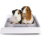 Bac litire pour cochon dinde avec grille toilettes pour petits animaux lapin et furet animalerie < chat ...