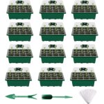 Bac � semis lot de 12 plateaux de germination � 12 cellules serre interieur plateaux de culture
