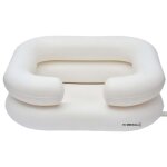 Bac  shampooing gonflable - bm mdical b - 10 - s - creux confortable pour poser la nuque - vinyle longue ...