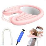 Bac  shampooing portable lavabo cheveux domicile bassin gonflable ou lit pour laver tte  domicile ...