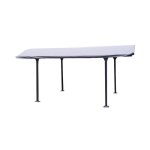 Bâche habrita foresta car b 3048 pour carport aluminium toit 1 / 2 rond gris anthracite 280gr / m2 Bâche habrita foresta car b 3048 pour carport aluminium toit 1 / 2 rond gris anthracite 280gr / m2