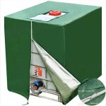 Bache pour cuve 1000 l b�che de protection solaire pour r�servoir deau de pluie ibc anti - poussi�re ...