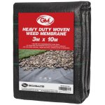 Bche geotextile rsistante contre les mauvaises herbes de 10 m de large avec crochets de groundmaster ...