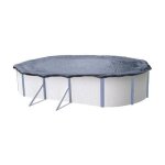 Bche dhiver pour piscine mtal ou rsine ovale 95 m x 49 m