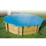 B�che dhiver et s�curit� pour piscine bois ubbink - �510 cm - 550g / m2 - conforme � la norme nf p 90 ...