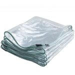Bche impermable transparente avec oeillet - couverture en feuille de bche - bche en plastique pvc ...