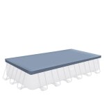 B�che de piscine funsicle 732 x 366 m grise