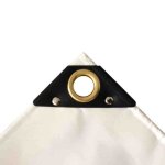 Bâche de protection bâche pvc 650 g / m² 3 x 4m (12m²) bâche étanche blanche Bâche de protection bâche pvc 650 g / m² 3 x 4m (12m²) bâche étanche blanche