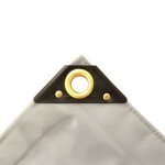 B�che pvc 650g / m� grise 35 x 6m - protection �tanche et r�sistante