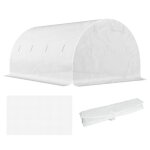 Bâche de rechange serre tunnel - outsunny - 12 m² - en polyéthylène anti - uv imperméable - porte enroulable ... Bâche de rechange serre tunnel - outsunny - 12 m² - en polyéthylène anti - uv imperméable - porte enroulable ...