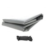 B�che remorque lider ? 210 x 140 x 10 cm ? pvc 640g / m� �tanche & renforc� ? gris ? fabrication fran�aise ...