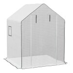 Bche de remplacement pour serre de jardin outsunny avec fentre et porte  fermeture clair anti - uv ...